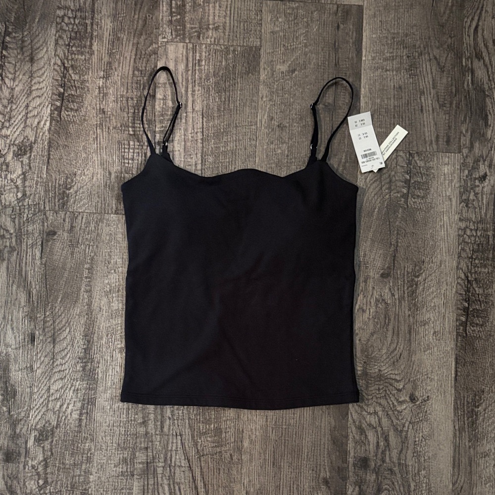 Abercrombie & Fitch Bra-Free Collection Cami - Black - Size Medium